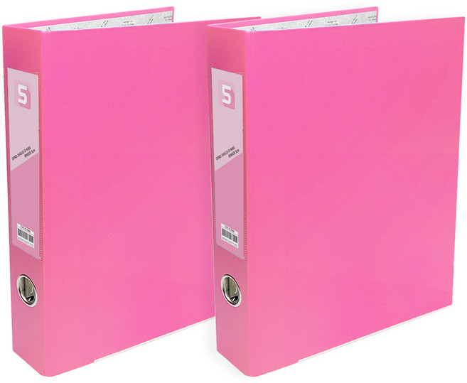 투코비 도노 D링 바인더 3공 A4 5cm, 핑크, 2개