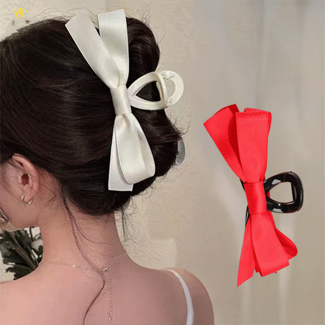 디멜디 올림 머리 리본 반머리 헤어핀 2종 세트
