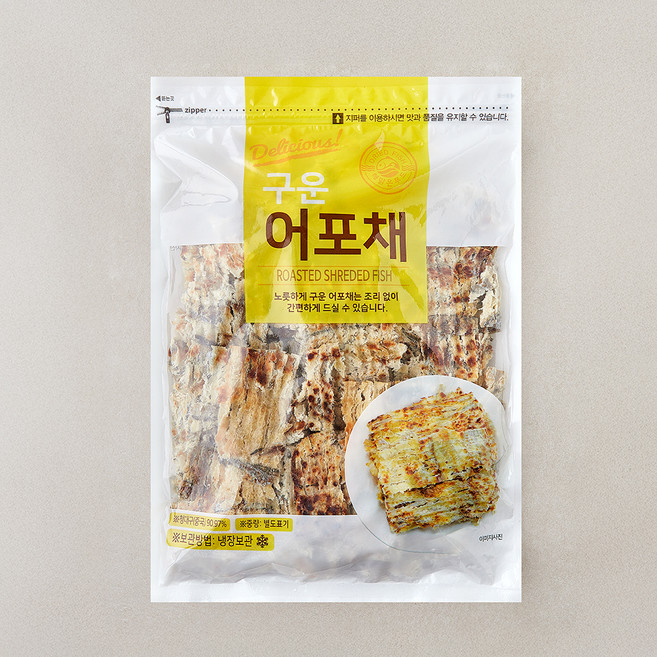 해맑은푸드 구운 어포채, 1개, 400g