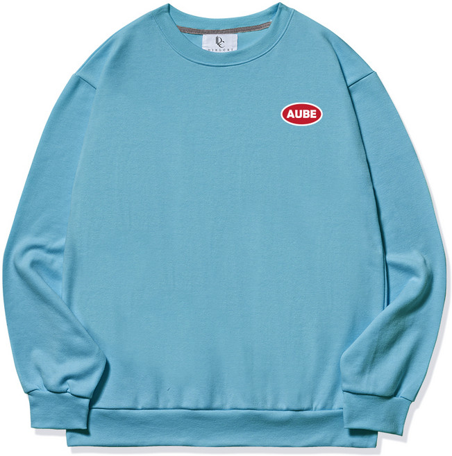 디엘크리 남성용 빅사이즈 오브 스몰로고 맨투맨