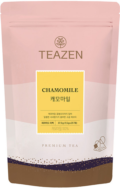 티젠 캐모마일 티백, 25개입, 1개, 1.5g