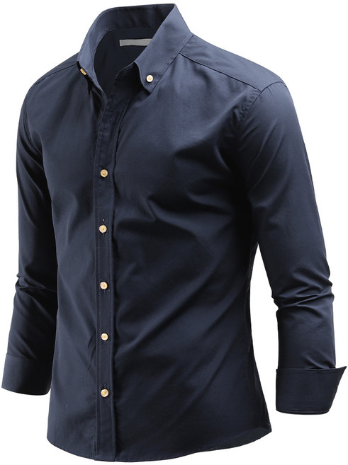 다꾸앙 남성용 에티튜드 솔리드 긴팔 셔츠 C04D14_ss1949