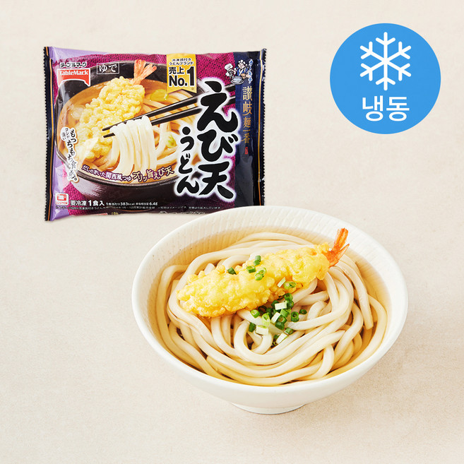 테이블마크 사누키면 이치방 새우우동 (냉동), 264g, 1개