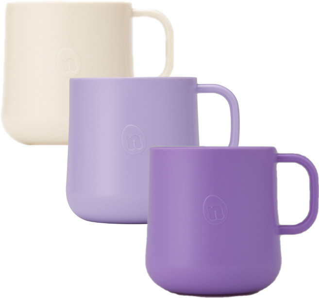 네스틱 유아컵 3p 세트, 바닐라 + 라일락 + 퍼플, 1세트, 200ml