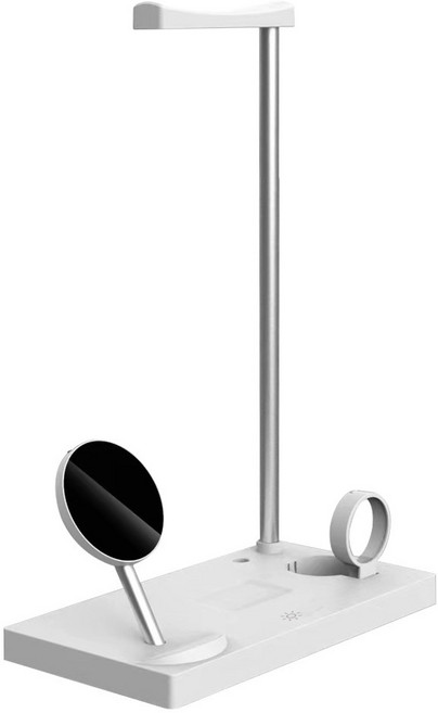 유엠투 올인원 무선 충전기 UMWH-MFLED7in1, 화이트, 1개