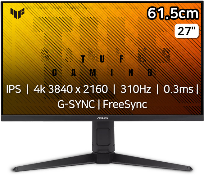 에이수스 4K UHD TUF GAMING 모니터, 61.5cm, VG27UQEL5A
