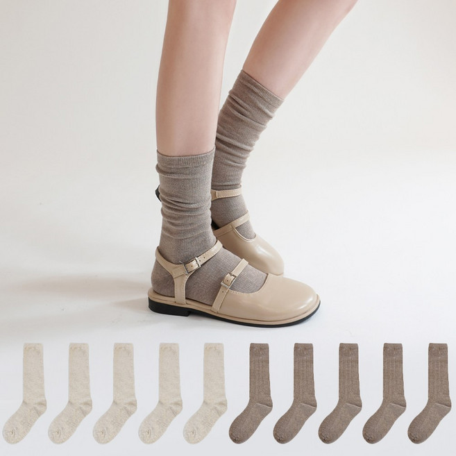 마이싹 골지 롱롱 양말 10켤레