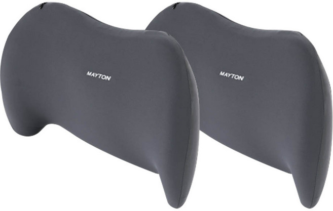 Mayton 車用記憶棉腰靠枕 灰色 2入, 2個