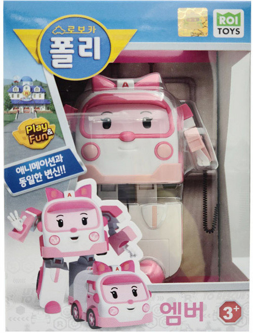 로이토이즈 로보카폴리 변신로봇 엠버, 혼합색상, 1개