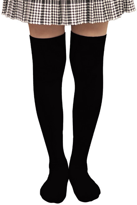 비버리힐즈폴로클럽 여성용 무지 오버니삭스 반밴드 양말 세트