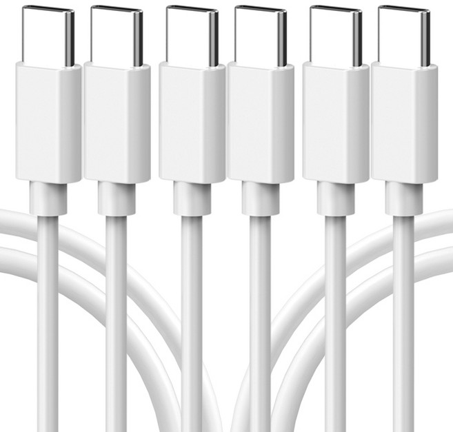 서가 초고속 충전케이블 C to C PD 25W, 1m, 화이트, 3개