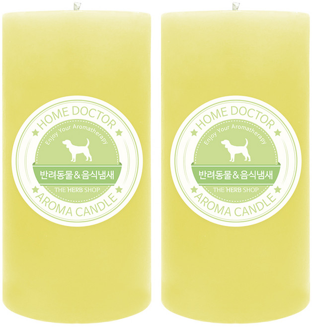 THE HERB SHOP Home Doctor 機能性蠟燭, 寵物&食物異味, 570g, 2個