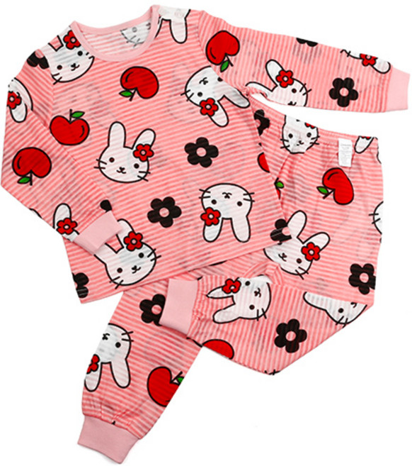 메이키즈 아동용 바니애플 9부 쟈가드 상하 세트