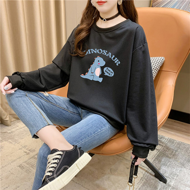 dinosaur 恐龍印花大學T 孕婦上衣 孕婦裝