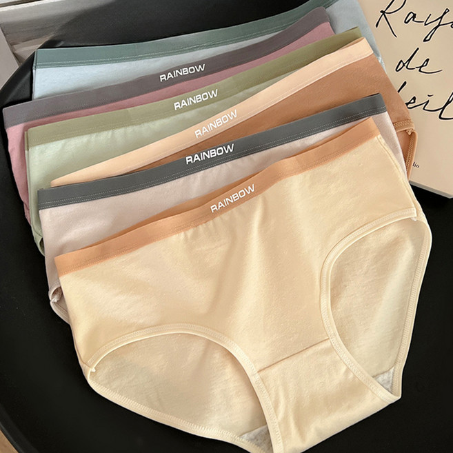 Elsso 女性日常棉質彈性三角內褲6件組, 混合顏色