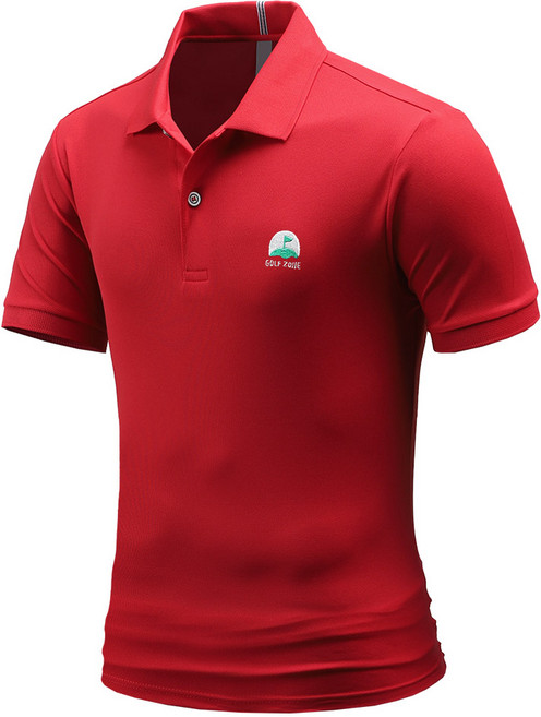 다꾸앙 남성용 반팔 그린존 골프 자수 카라티셔츠 E05JKA_JC3909