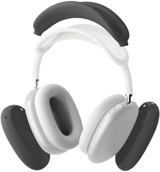 구스페리 에어팟 맥스 올인원 실리콘 케이스, 블랙