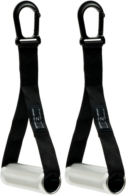 제로투히어로 알루미늄 케이블 그립 헬스용품 구성 7, 혼합색상, 2개