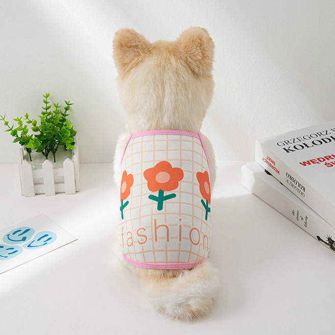 아티펫 반려동물 통기성 편안한 외출 슬링, 오렌지꽃, 1개