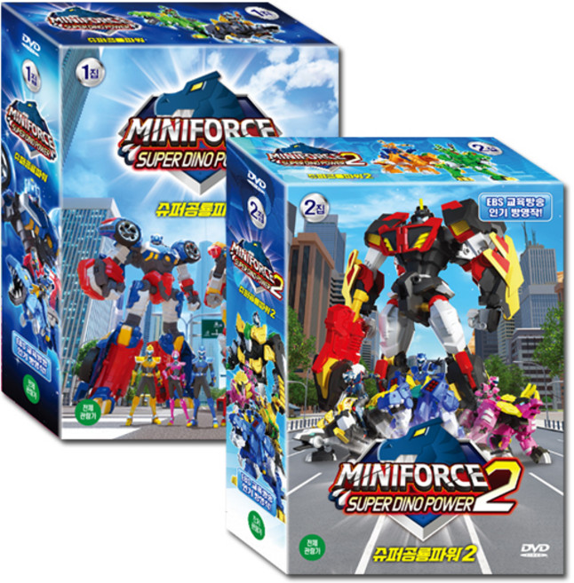 M&V 迷你特攻隊 超級恐龍力量 第1+2季 14片 DVD套組, 14cd