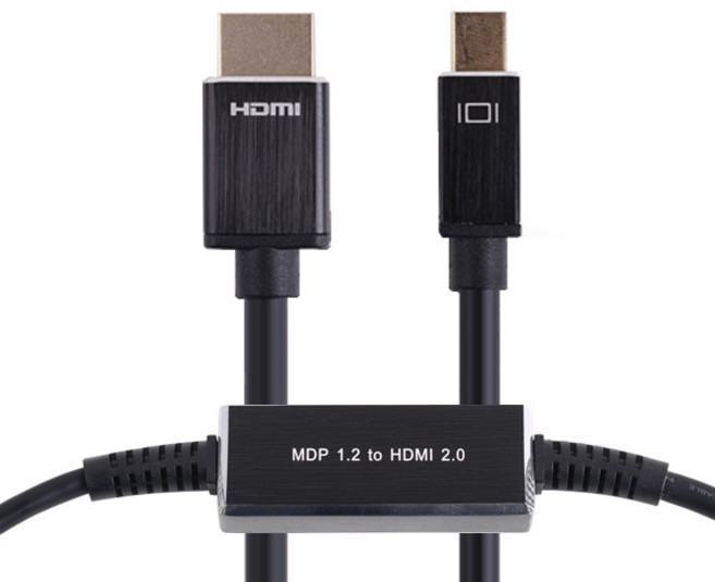 컴스 Mini to HDMI 2.0 4K 변환 케이블 2M, DM449, 1개