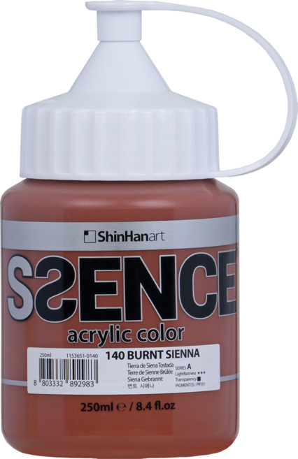 신한에쎈스 아크릴컬러 Bottle 물감 A 시리즈 번트 시에나 140, 250ml, 1색