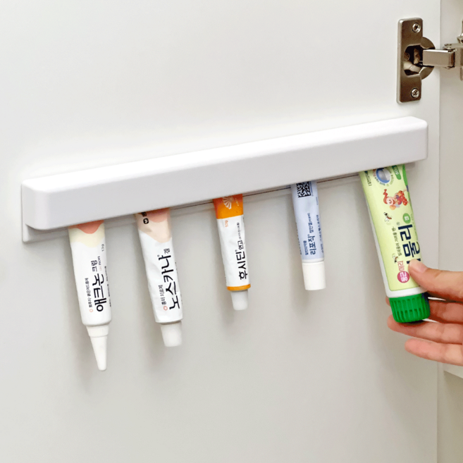 데미무드 플로팅 무타공 부착식 아크릴 약 정리함 홀더형, 1개