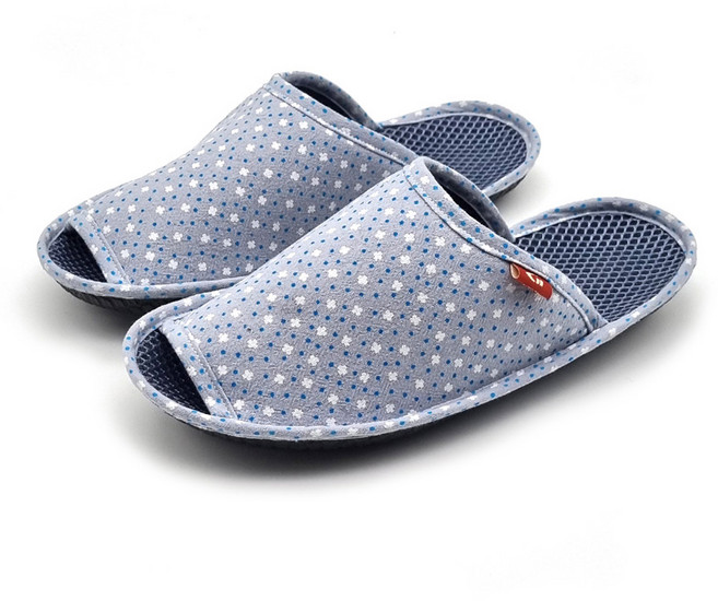 쿠션마루 도트 쿠션 실내화, 블루밍, 1개