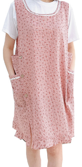 데코나인 체리 앞치마, 레드, 1개