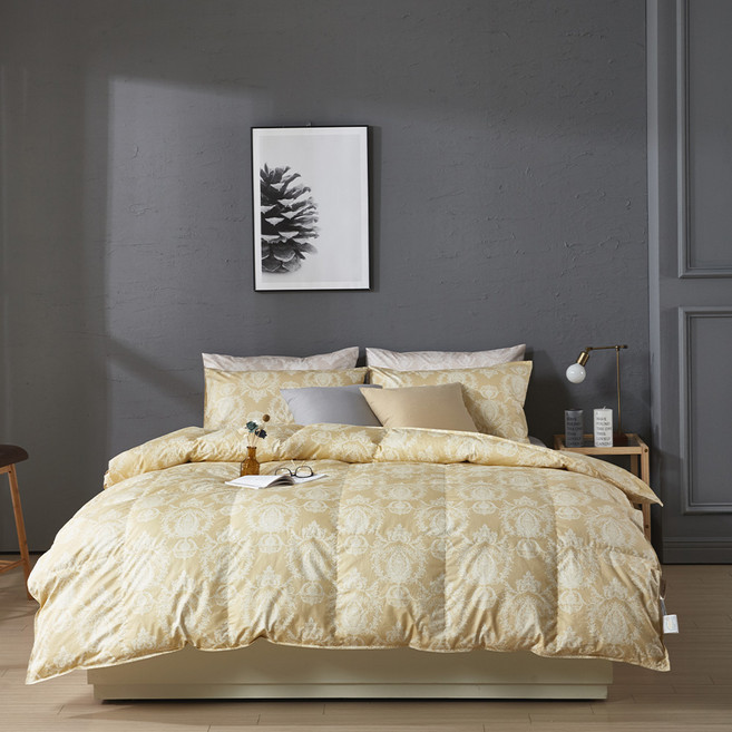 구스앤홈 스칼렛 폴란드70 구스 사계절 차렵이불, 골드