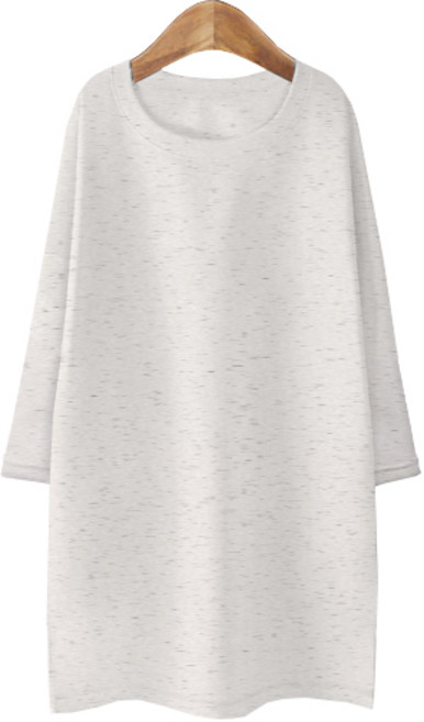 AMB 여성용 7부소매 심플 티셔츠