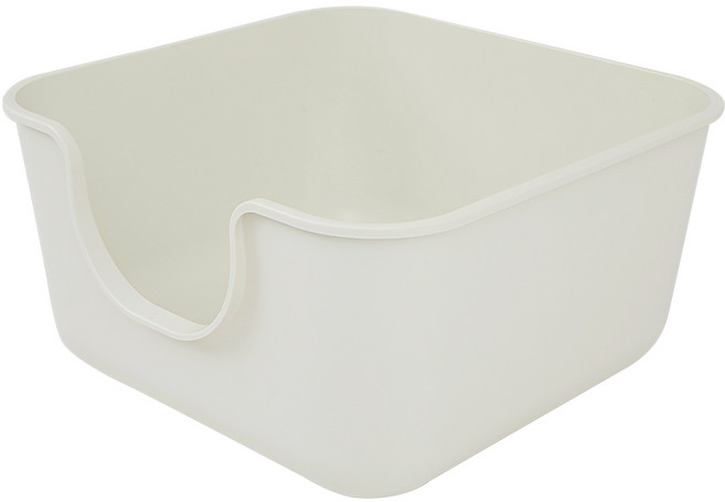 강집사 스퀘어 고양이 화장실, 아이보리, 1세트