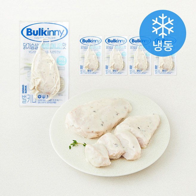 벌키니 닭가슴살 화이트어니언맛 (냉동), 100g, 5개, 1개입