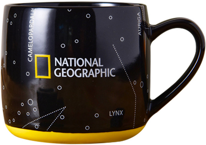 NATIONAL GEOGRAPHIC 國家地理 撞色馬克杯, 黑色, 1個