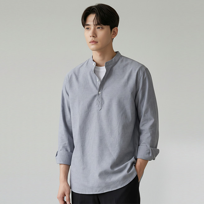 Raymon 男士 Raymon Ed 牛津亨利領襯衫