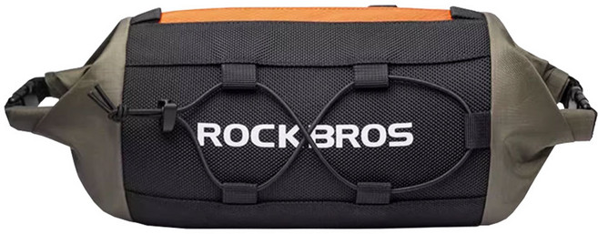 락브로스 자전거 핸들바 가방, 블랙그린(W006), 1개