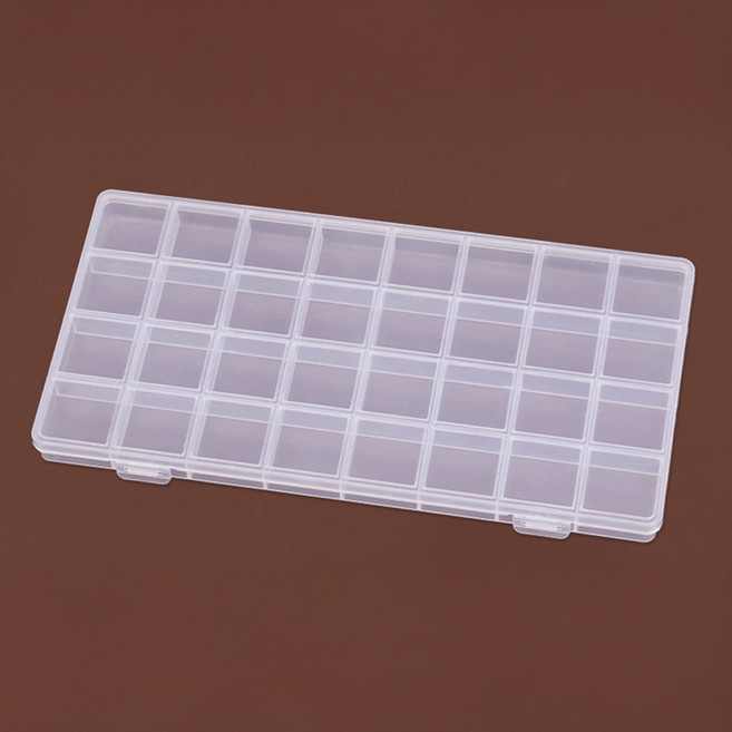 아트조이 칸칸이 소품정리 다용도 화장대 미니 수납박스 32칸, 투명, 1개