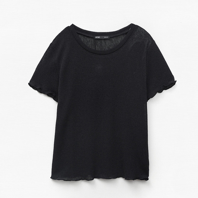 미쏘 여성용 린넨 반팔 티셔츠