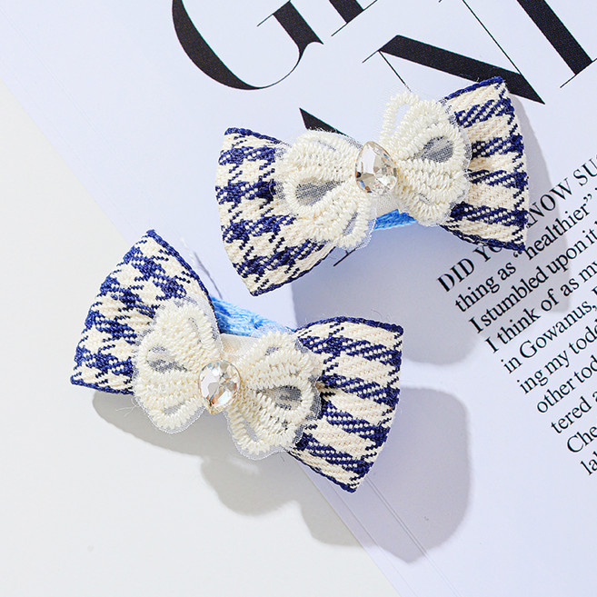 도도앤뉴 꼬마숙녀 리본 헤어핀 2p