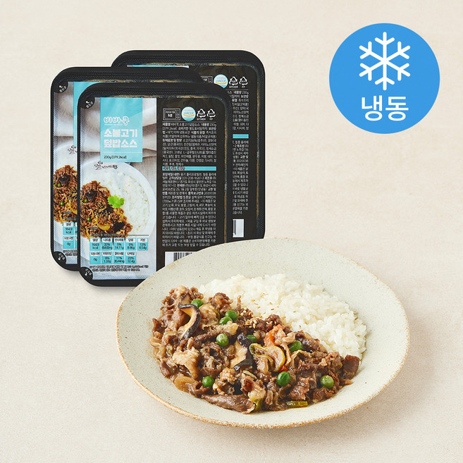 비바쿡 소불고기 덮밥소스 (냉동), 230g, 3개