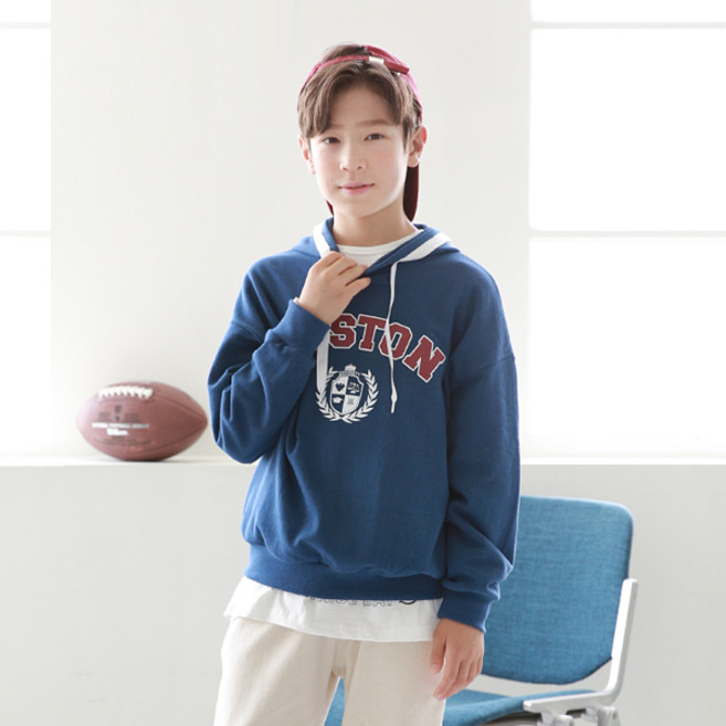 나나주니 남아용 보스턴 후드 티셔츠