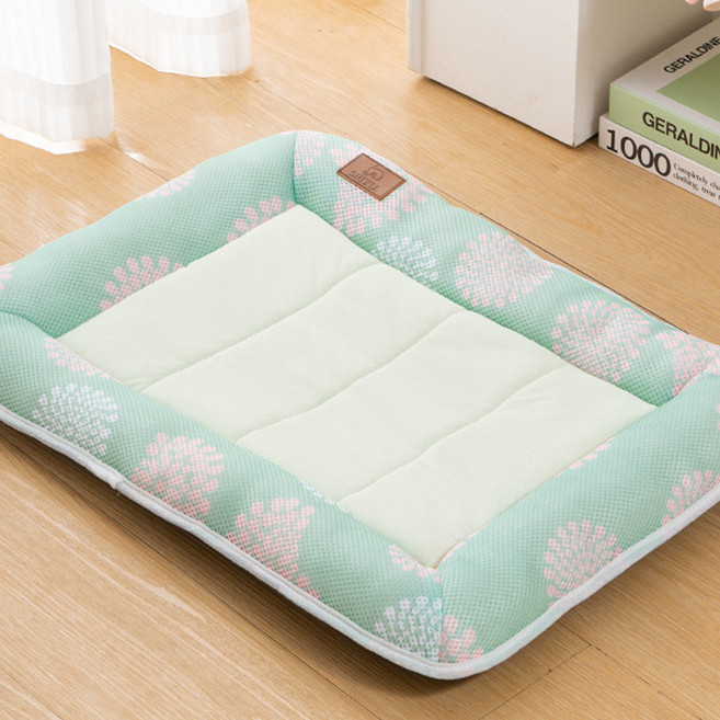 웨이비데이즈 반려동물 여름 패턴 매트 방석, TYPE 1, 1개