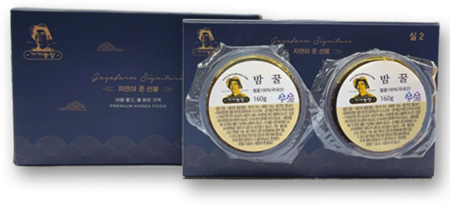 가가농장 국내산 실링 밤꿀 2p, 320g, 1개