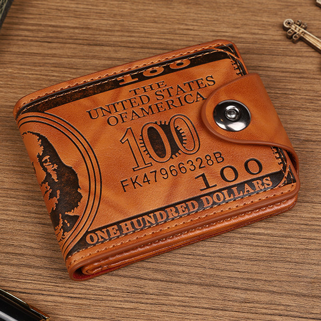 딥톡 남성용 달러패턴 지폐 카드 반지갑 DT0914