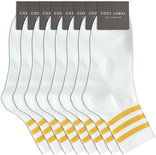 코지라벨 남성용 컬러링글 스포티 양말 8p