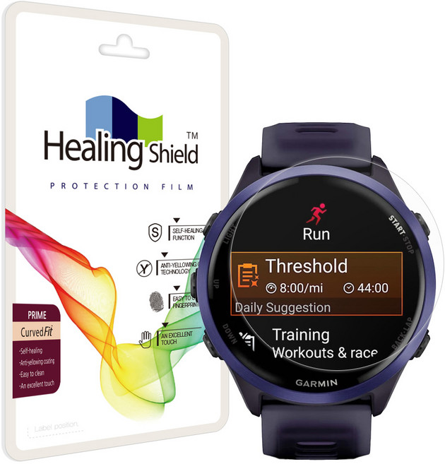 힐링쉴드 프라임 고광택 액정보호필름 47mm 2p 세트, 1세트