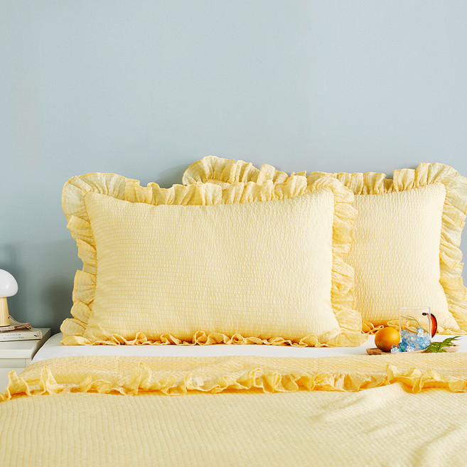 모던하우스 상큼 시어서커 프릴 베개커버