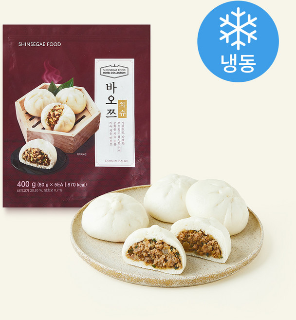 신세계푸드 바오쯔 차슈 5개입 (냉동), 400g, 1개