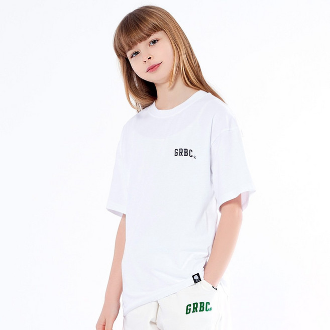 고스트리퍼블릭 아동용 GRBC 스몰 자수 오버핏 반팔티 JT-J341