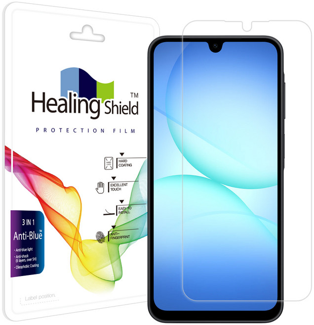 힐링쉴드 블루라이트차단 액정보호필름 세트, 1세트